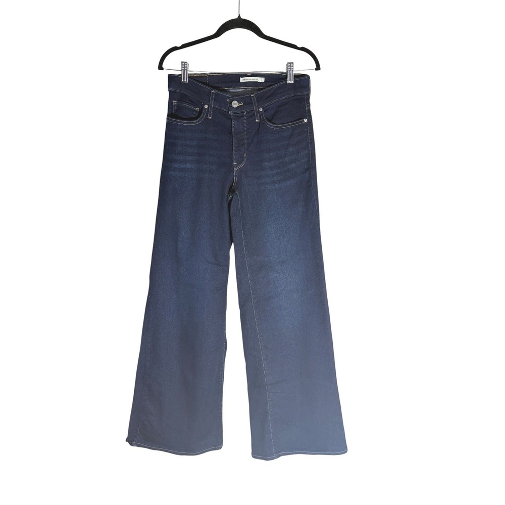 Levi's Shaping Wide Leg Highrise Jeans Dark Wash sz27 Stretch
